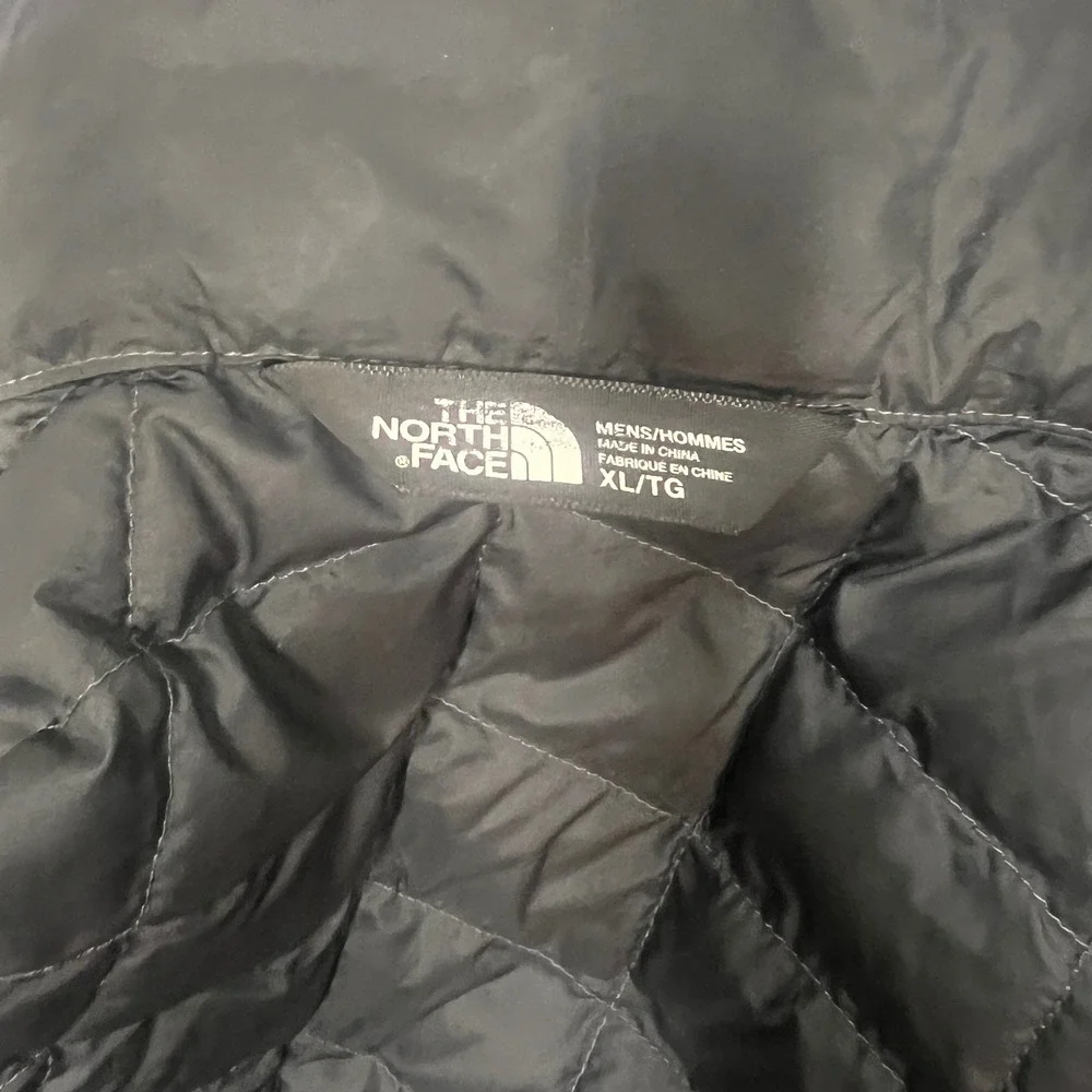 The North Face Thermoball Jacket Mens XL Light Blue Full Zip Puffer Primaloft